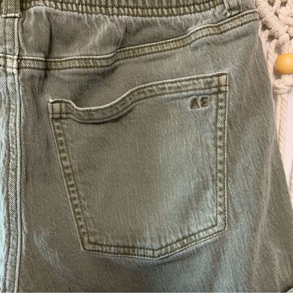 AMERICAN EAGLE‎ Women’s Tomgirl Olive Green Drawstring Cuffed Shorts Size 0 - Picture 6 of 14